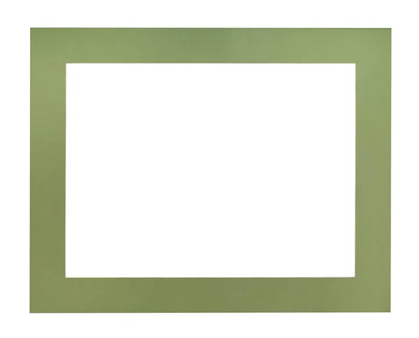 Široká plochá zelená pasparta pro rámeček obrázku — Stock fotografie