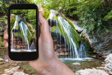 turist fotoğraf Djur-djur şelale Kırım '