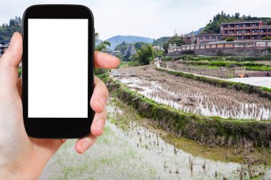 turist fotoğraf Chengyang alanlarında pirinç