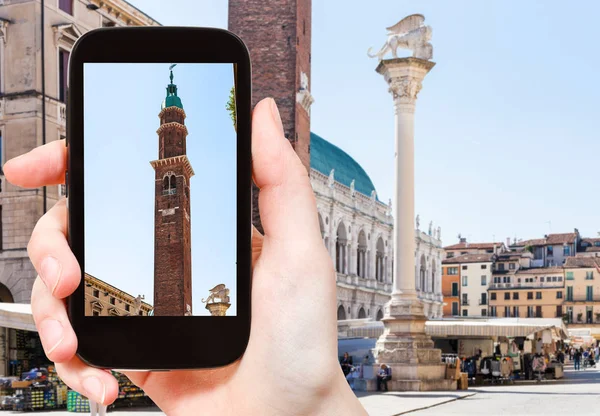 Fotografías turísticas Piazza dei Signori in Vicenza — Foto de Stock