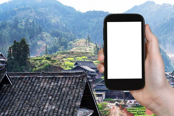 turist fotoğraf evler Chengyang Köyü