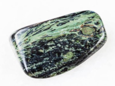 Beyaz eskitme rhyolite değerli taş