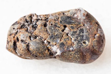 Galena ile cilalı sphalerite taşa beyaz