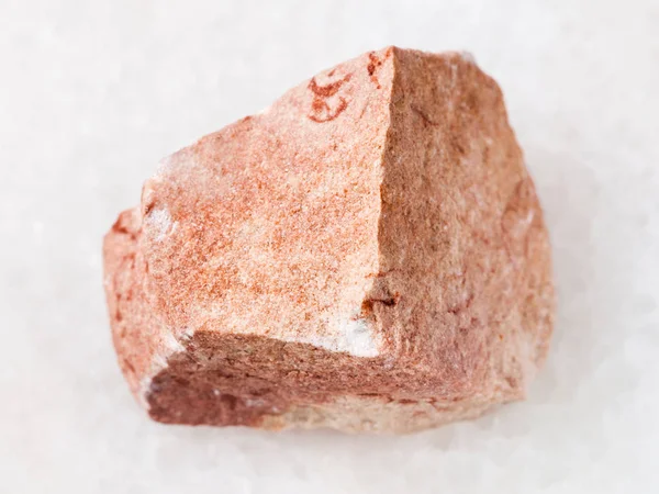 Grov kalkhaltig sandsten sten på vit — Stockfoto