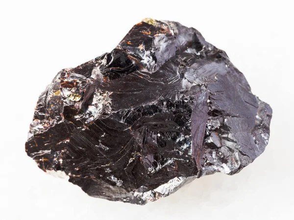 Pedra de esphalerite em mármore branco — Fotografia de Stock