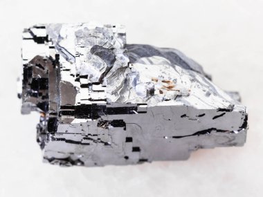 ham Galena kristal taş üzerine beyaz mermer