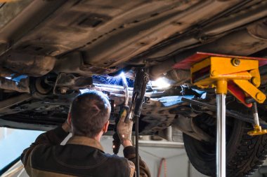 asker susturucu araba argon kaynak kaynak