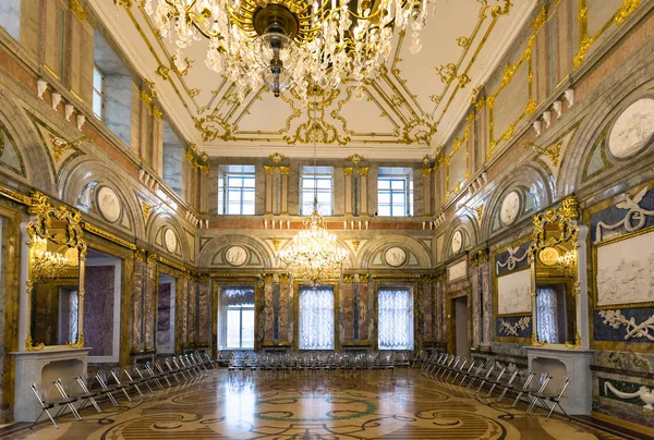 Interior del Palacio de Mármol en San Petersburgo — Foto de Stock