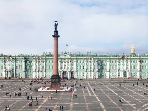 above view of Palace Square and Winter Palace