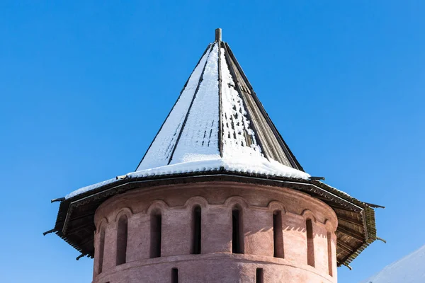 Tower of outer wall of monastery of St Euthymius — Stock Photo, Image