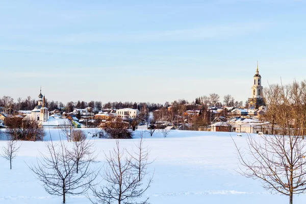 Stadtbild des Bezirks Korowniki der Stadt Susdal — Stockfoto