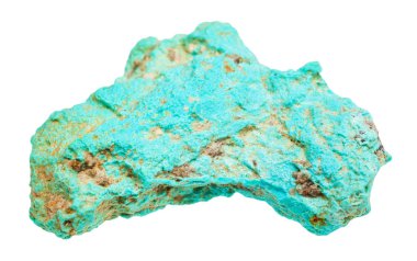 beyaz izole kaba turkuaz taş