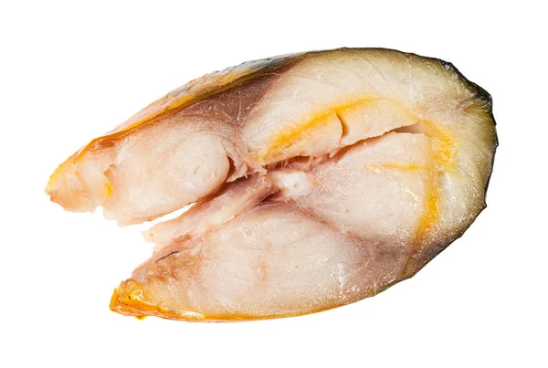 Шматочок риби з холодного копчення ізольовані — стокове фото