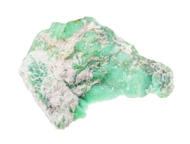kaba Variscite kayası beyaza izole edilmiş.