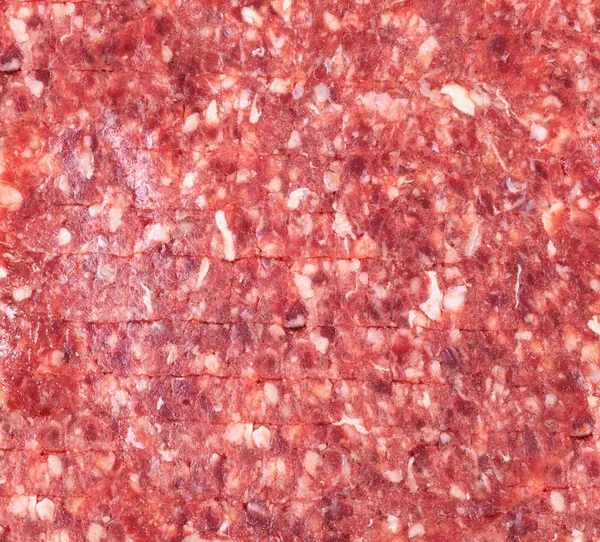 Fond texturé de viande de bœuf hachée crue — Photo