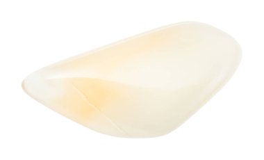 parlak sarı ay taşı beyaza izole edilmiş.