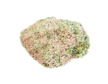 kayadaki sert Pintadoite beyaza izole edilmiş.