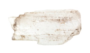 cilalanmamış şeffaf alçı taşı izole