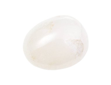 Devrilmiş sütlü kuvars değerli taş izole