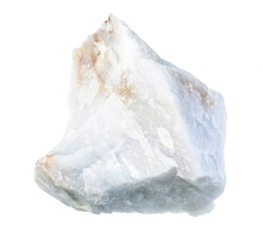 cilalanmamış Angelite (Mavi Anhidrite) kayaları izole