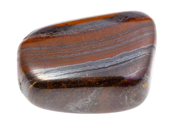 Яспиллитский драгоценный камень, изолированный на белом — стоковое фото