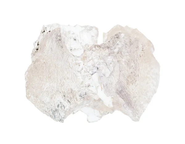 Ongepolijste Danburite rots geïsoleerd op wit — Stockfoto