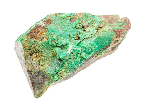 Roche non polie de Garnierite (minerai de nickel geen) isolée — Photo