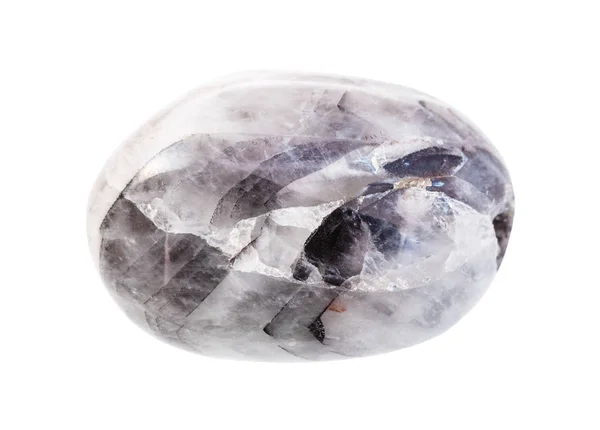 Piedra de gema de cuarzo amatista olida aislada — Foto de Stock