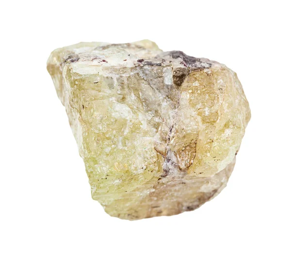 Unpolished Saamite rock isolated on white — Stock Photo, Image