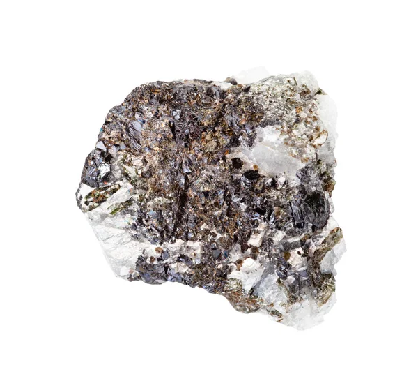 Unpolished Sphalerite ore isolated on white — Stock Photo, Image