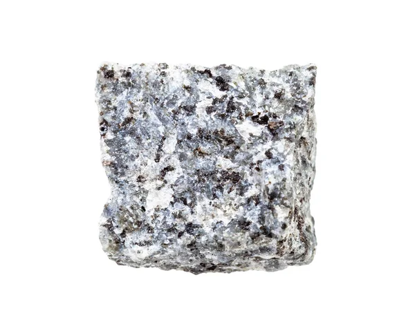 Неотполированный камень Габбро, изолированный на белом — стоковое фото