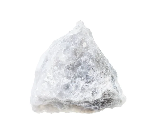 Niepolerowana marmurowa skała odizolowana na białym — Zdjęcie stockowe