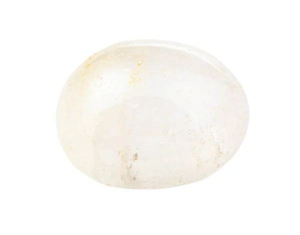 Weißer transparenter agae Edelstein isoliert — Stockfoto