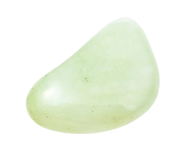 Pedra preciosa Prehnite isolado em branco — Fotografia de Stock