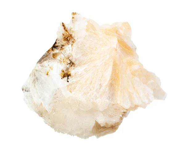 Unpolished Thomsonite rock isolated on white — Stock Photo, Image