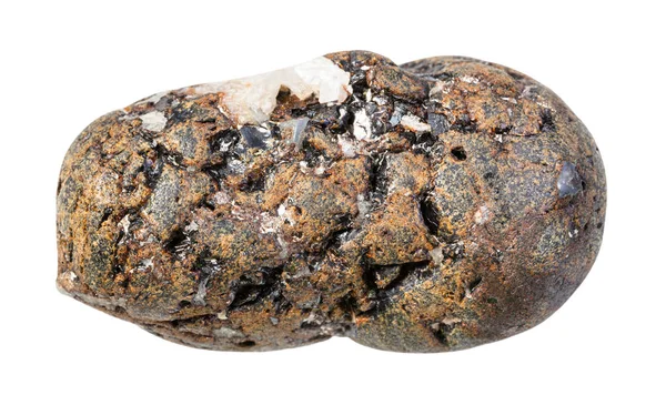 Gepolijst Sphaleriet (zinkblende) geïsoleerd gesteente — Stockfoto
