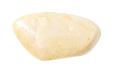 parlak sarı akik taşı izole edildi.