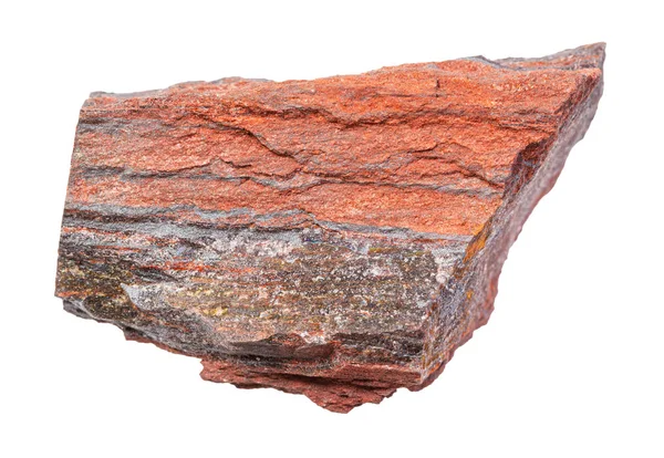 Csiszolatlan Jaspillite (vaskvarcit) kőzet — Stock Fotó