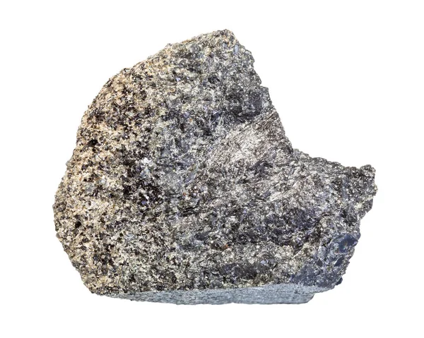 Cilalanmamış peridotit kaya beyaz üzerine izole — Stok fotoğraf