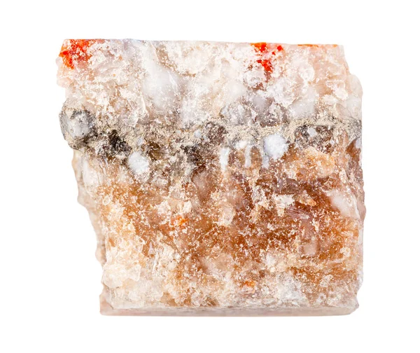Steinsalz (Halit) isoliert auf weiß — Stockfoto