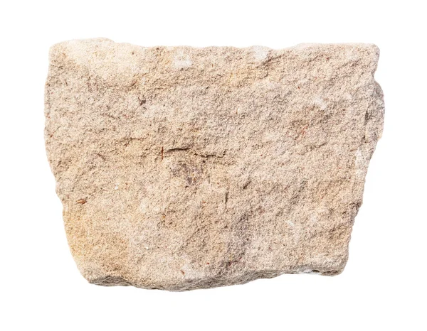 Csiszolatlan szürke dolomit kő elszigetelt fehér — Stock Fotó