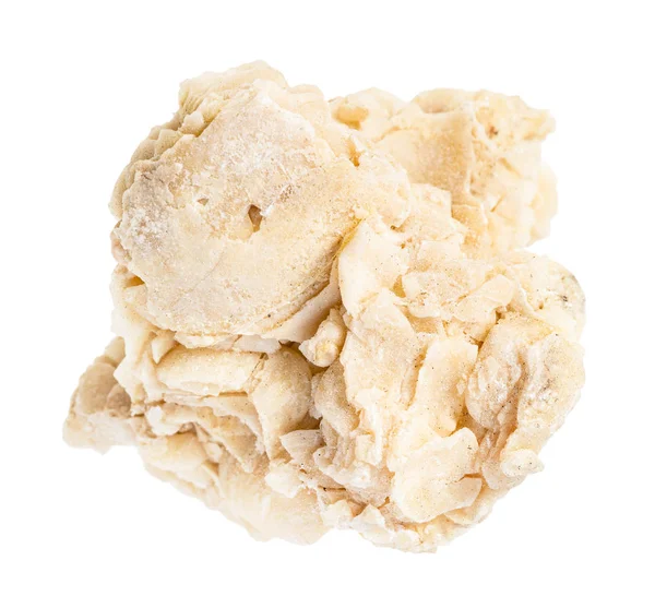 Cilalanmamış kireçtaşı beyaz üzerine izole edilmiş.