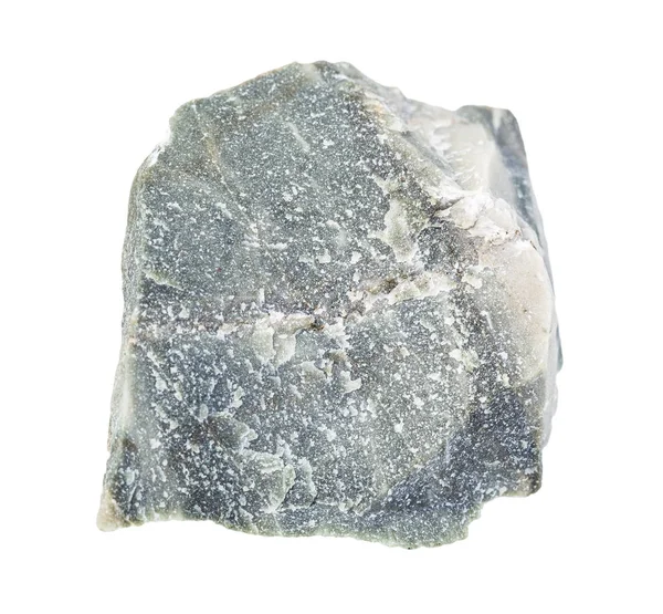Chropowata skała Hornfels izolowana na białym — Zdjęcie stockowe
