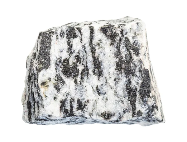 cilalanmamış Migmatite kayası beyaza izole edilmiş.