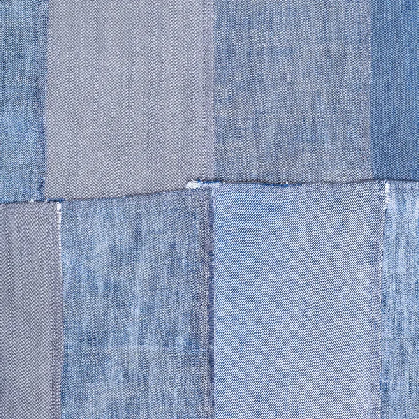 Patchwork from old denim flaps — Stock Photo, Image