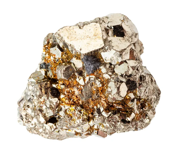 Roche cristalline rugueuse Pyrite isolée — Photo