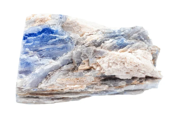 Raw Kyanite stone isolated on white — 스톡 사진
