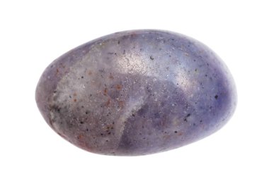 cilalanmış Cordierite (iolite) mücevher taşı izole