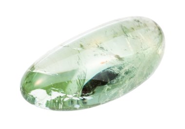 polished Prasiolite (green quartz) gem stone clipart