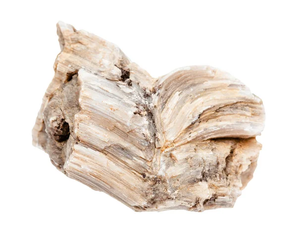 Ruvida roccia di Baryte isolata su bianco — Foto Stock